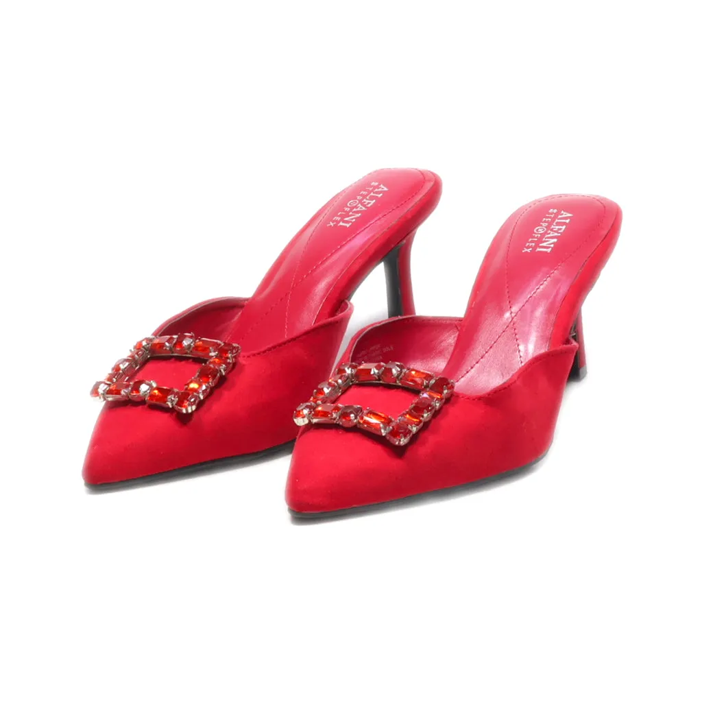 Alfani Ali - Selinah Mules Fabric Red Colour For Women
