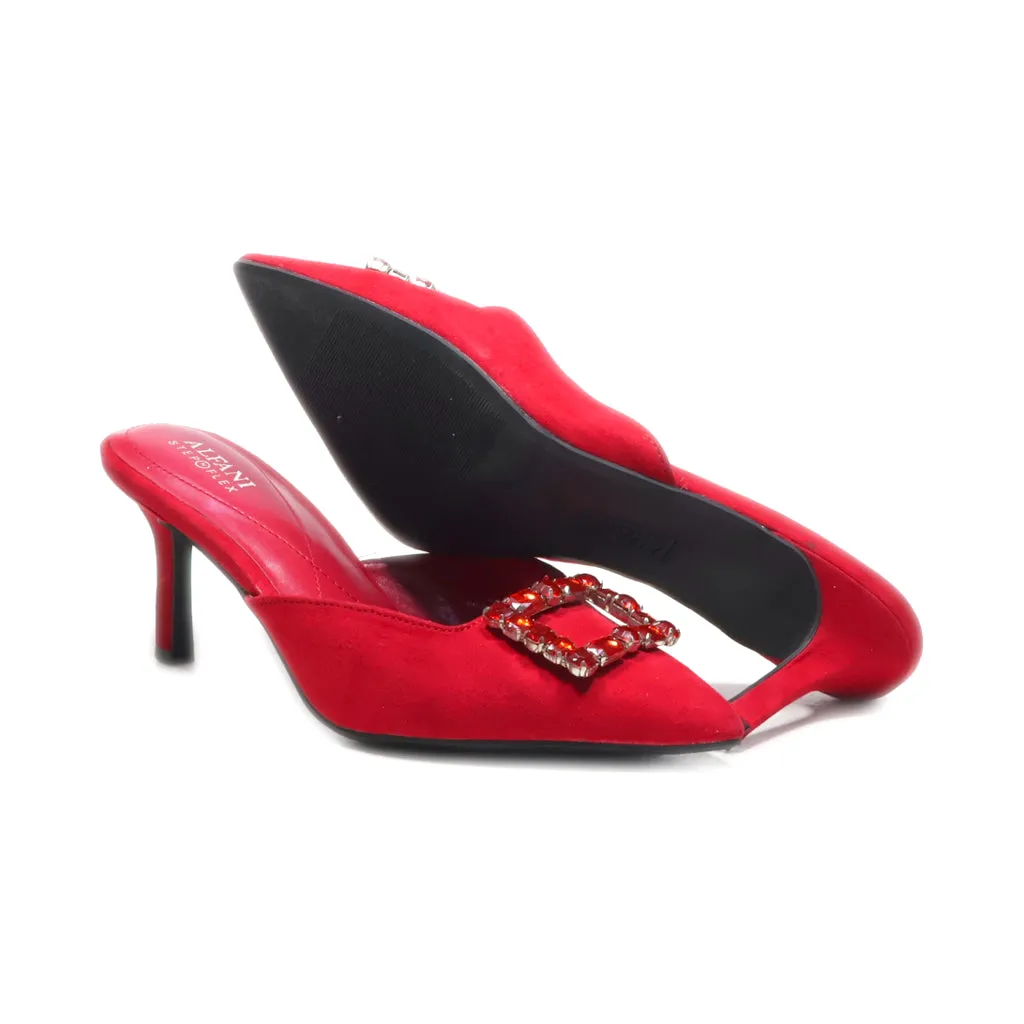 Alfani Ali - Selinah Mules Fabric Red Colour For Women
