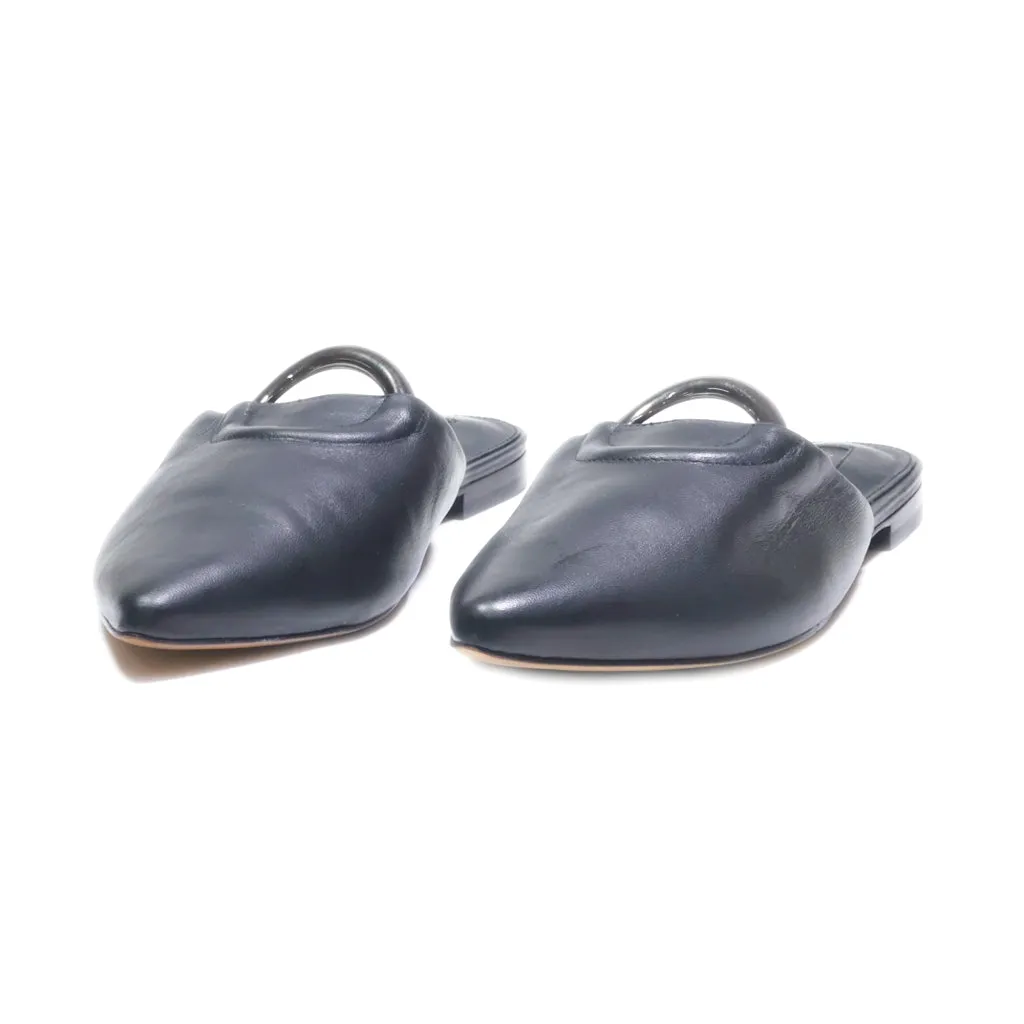 Antonio Melani Mules Leather Black Colour For Women