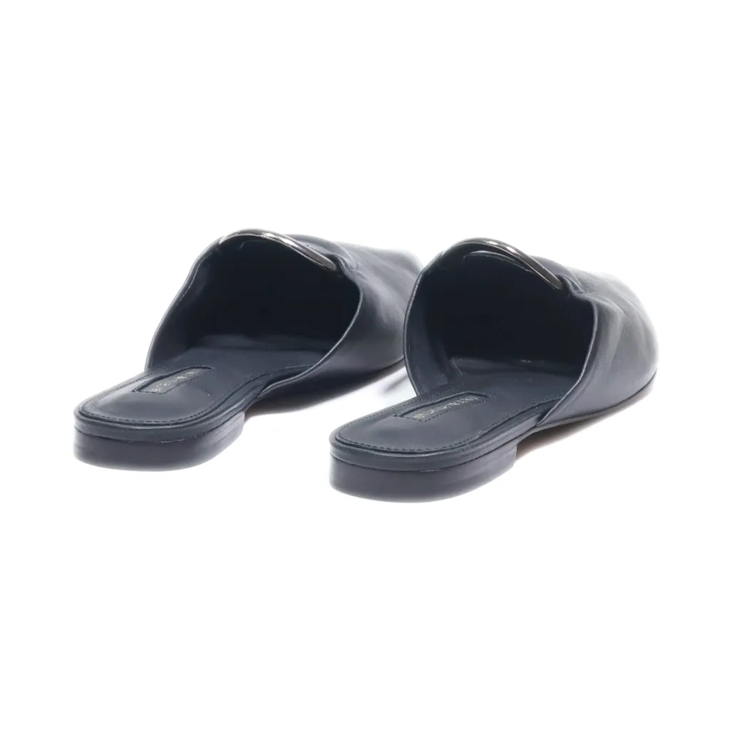 Antonio Melani Mules Leather Black Colour For Women