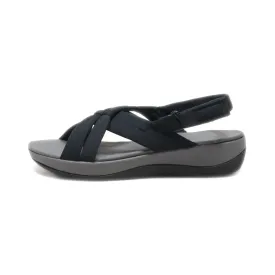 Clarks Platform Sandals Fabric Black Colour For Women