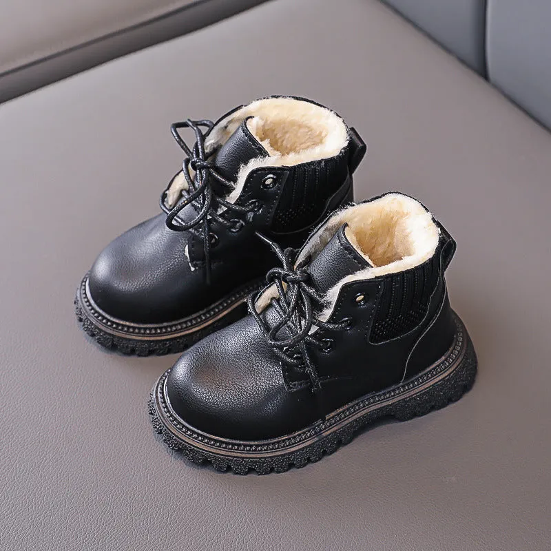 Cozy Plush Lining Children Snow Boots