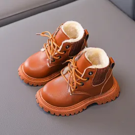 Cozy Plush Lining Children Snow Boots