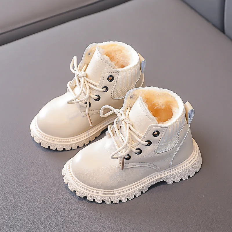Cozy Plush Lining Children Snow Boots