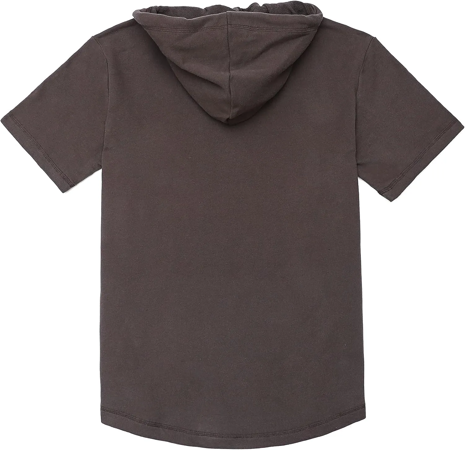 Dubinik?Short Sleeve Hoodie Lightweight Soft Cotton Moisture Wicking Kangaroo Pocket Short Sleeve Hoodie For Men