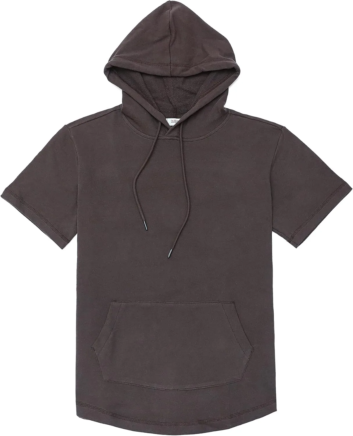 Dubinik?Short Sleeve Hoodie Lightweight Soft Cotton Moisture Wicking Kangaroo Pocket Short Sleeve Hoodie For Men