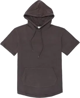 Dubinik?Short Sleeve Hoodie Lightweight Soft Cotton Moisture Wicking Kangaroo Pocket Short Sleeve Hoodie For Men