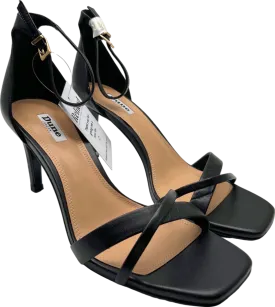 Dune Black Strappy Heeled Sandals UK 8