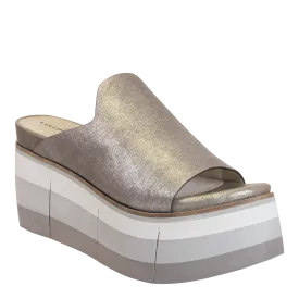 FLOW in SILVER Platform Sandals