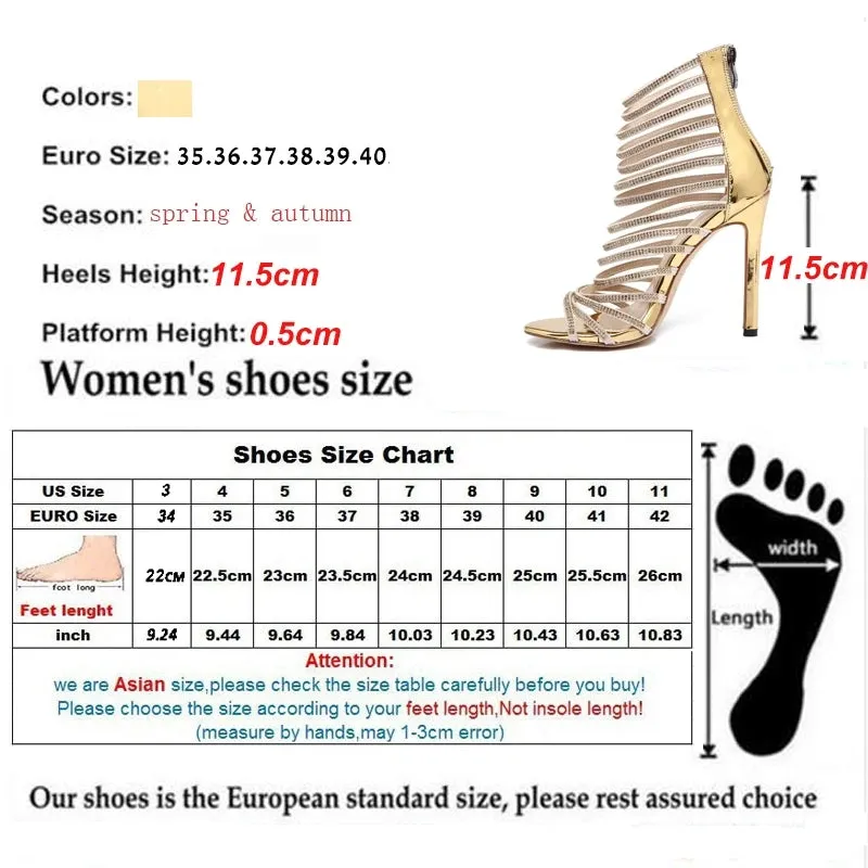 Funki Buys | Shoes | Women's Bling Gold Crystal Stilettos