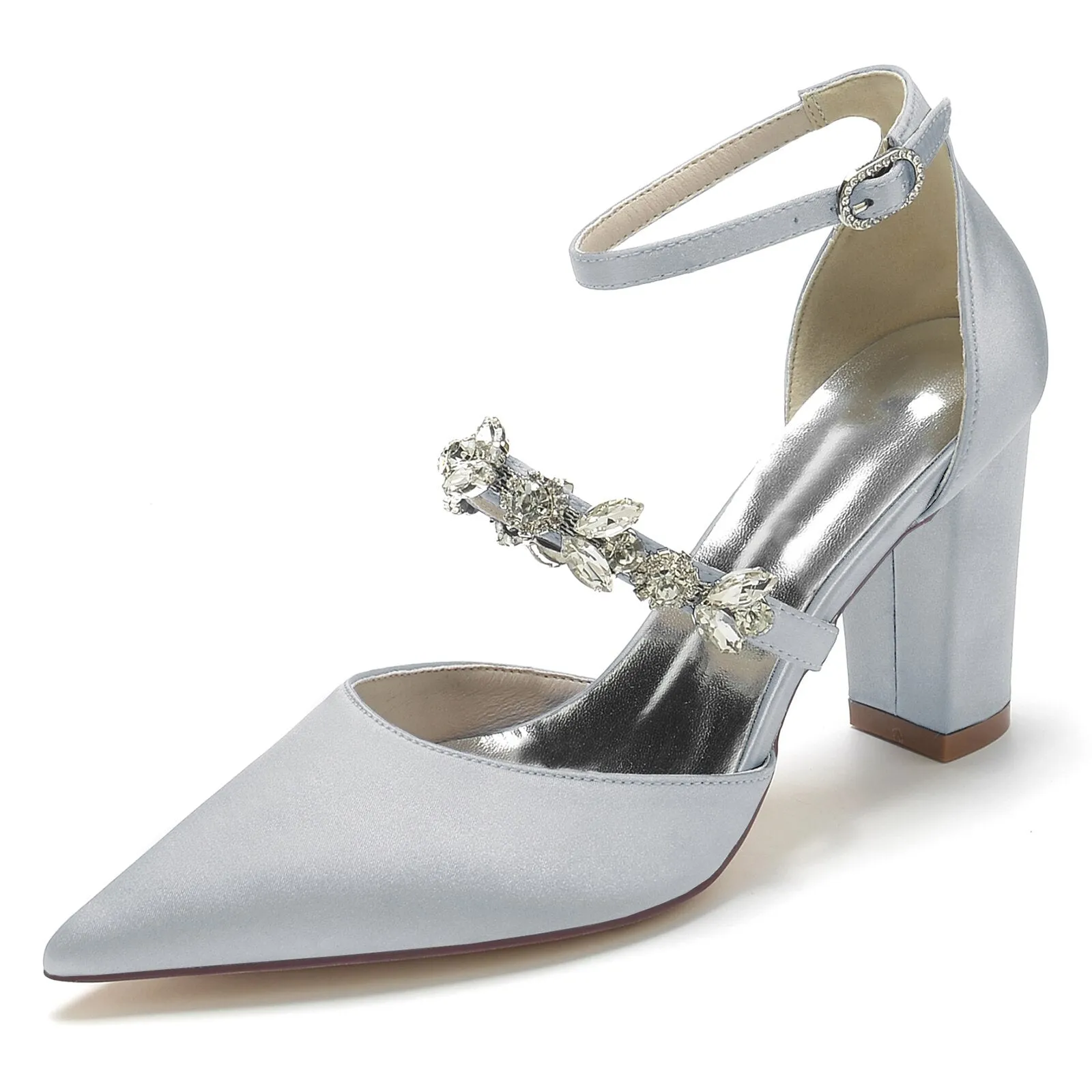 Funki Buys | Shoes | Women's Chic Crystal Satin Wedding Shoe