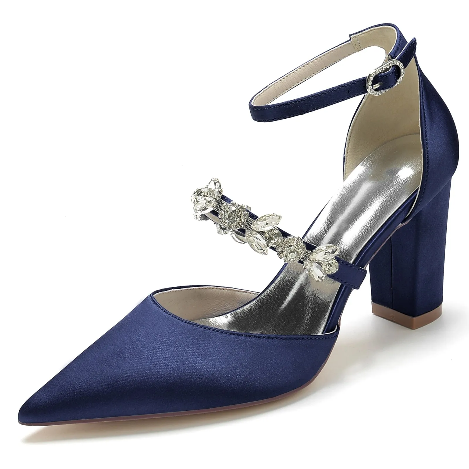 Funki Buys | Shoes | Women's Chic Crystal Satin Wedding Shoe