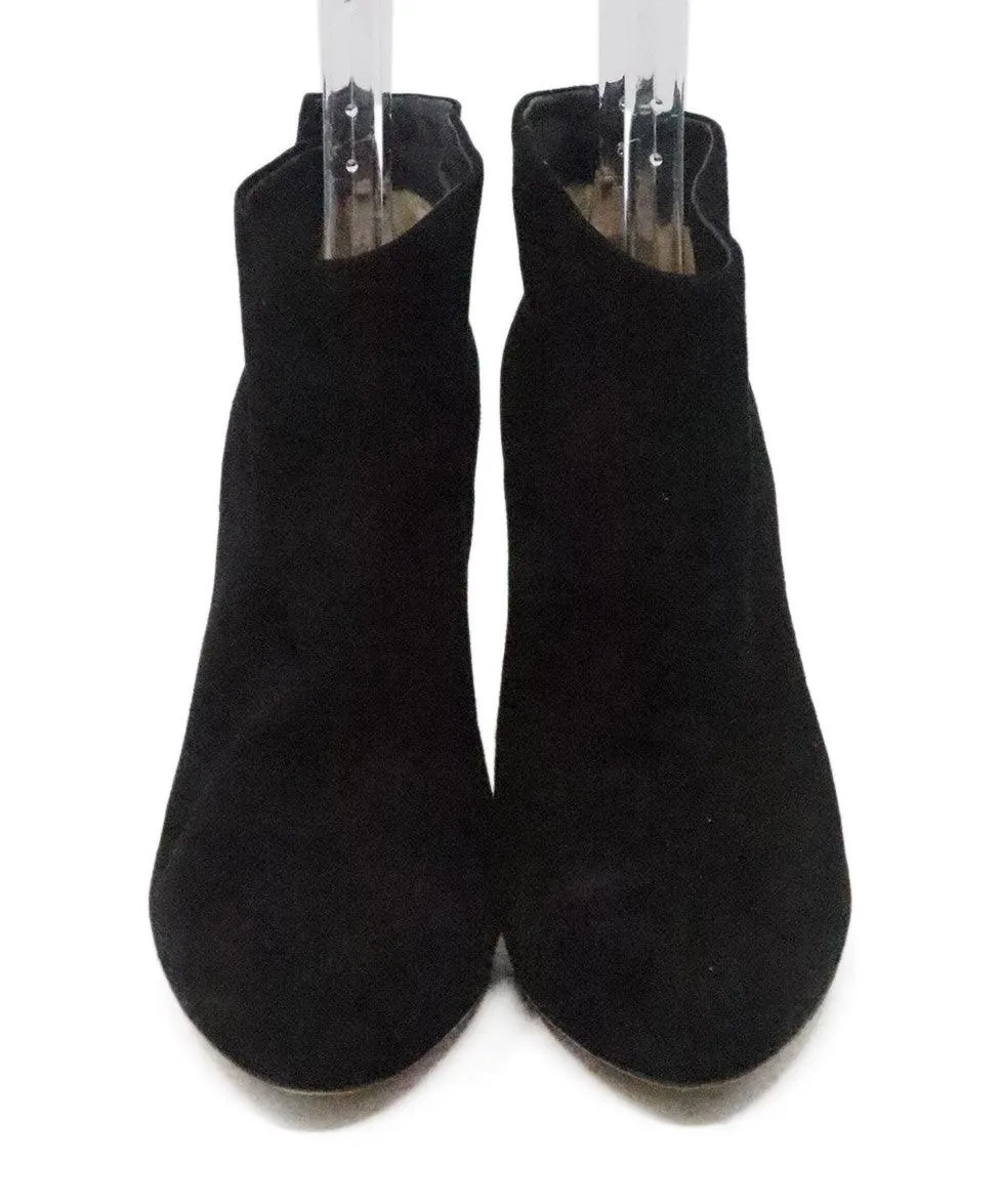 Gianvito Rossi Black Suede Booties sz 9