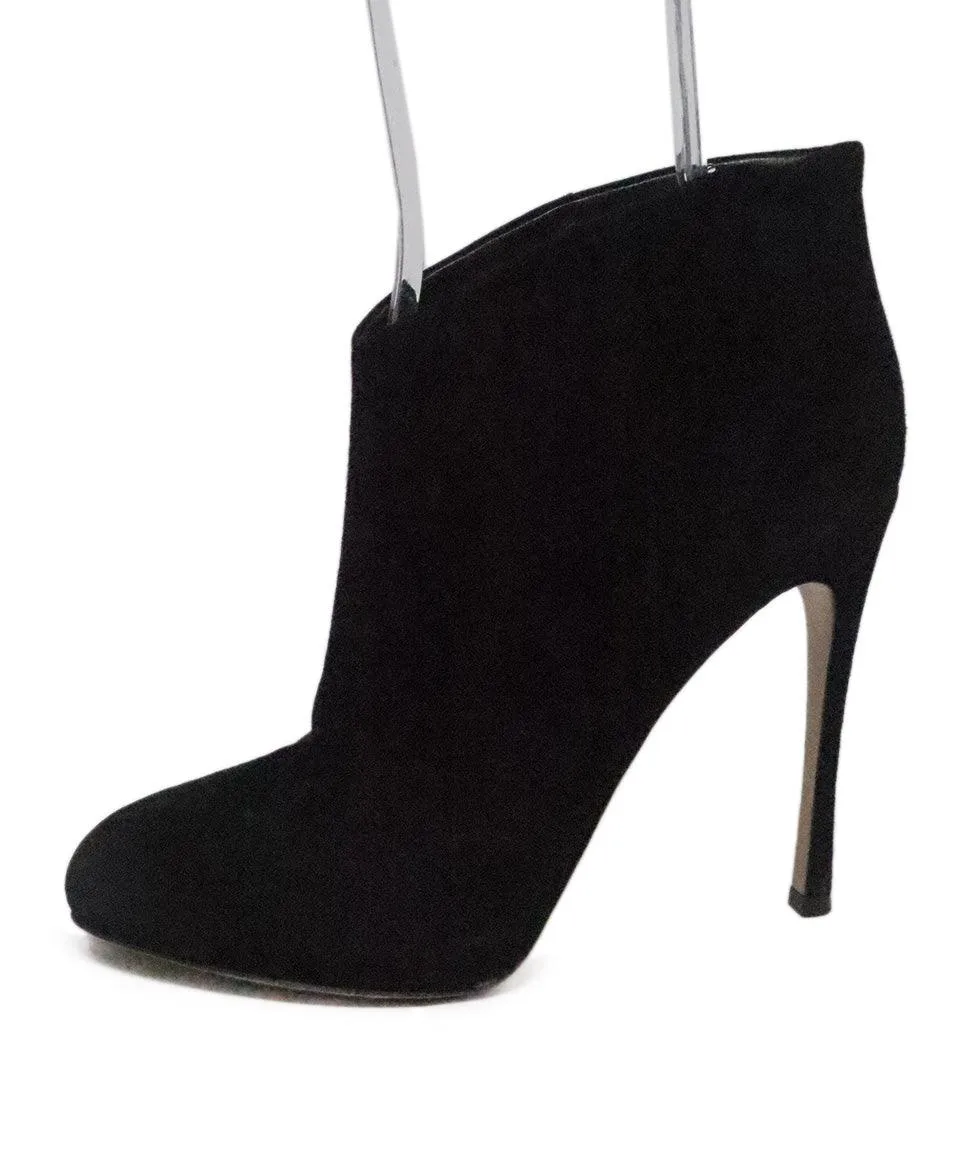 Gianvito Rossi Black Suede Booties sz 9