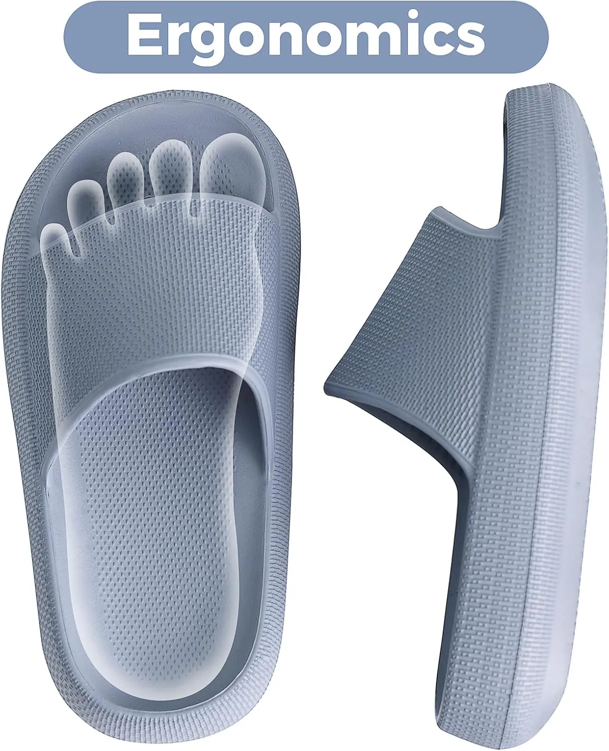 Kids Cloud Slides Boys Girls Flip Flops Slip On Beach Sandals Youth Pool Shower Shoes EVA Summer Slippers??11 Little Kids - 6 Big Kids??