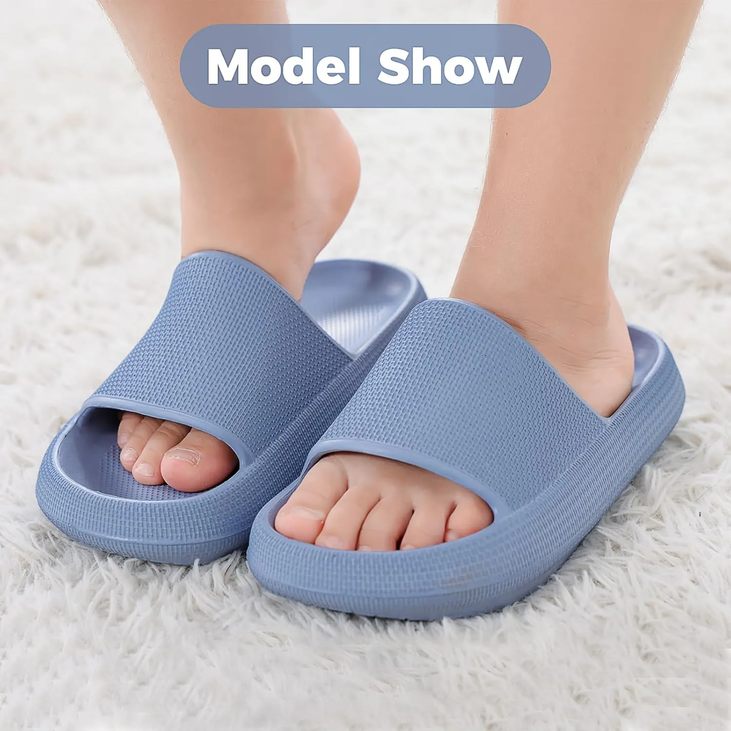 Kids Cloud Slides Boys Girls Flip Flops Slip On Beach Sandals Youth Pool Shower Shoes EVA Summer Slippers??11 Little Kids - 6 Big Kids??