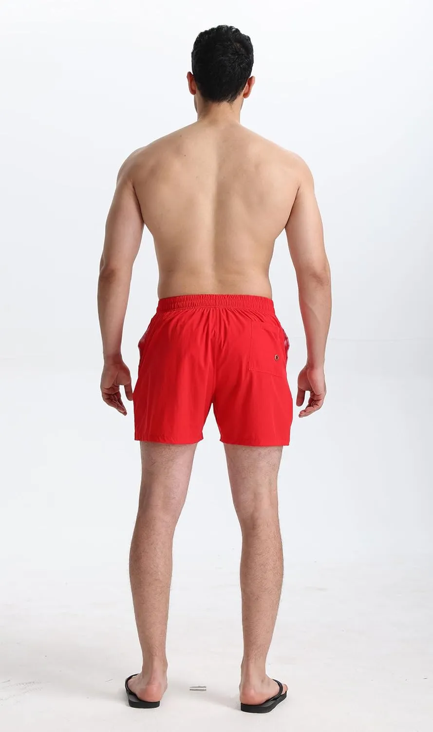 Mens Swim Trunks 5" with Mesh Lining Quick Dry Beach Shorts for Swimming Men Bathing Suit