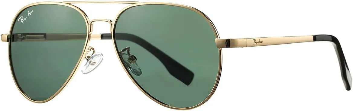 Pro Acme Kids Aviator Sunglasses for Boys Girls, Polarized Small Face for Youth Juniors Age 3-18, with Two Sizes 50MM 52MM