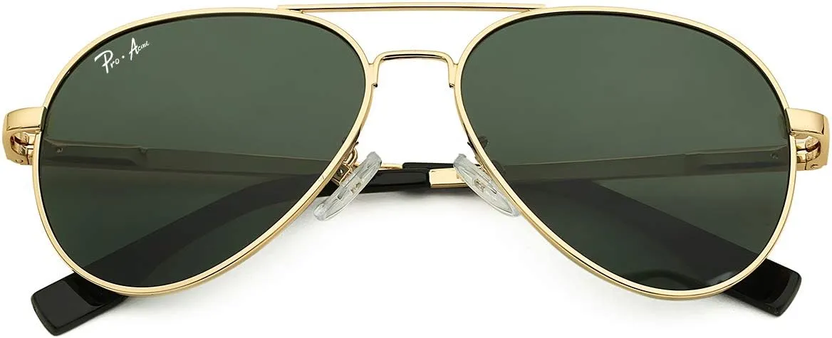 Pro Acme Kids Aviator Sunglasses for Boys Girls, Polarized Small Face for Youth Juniors Age 3-18, with Two Sizes 50MM 52MM