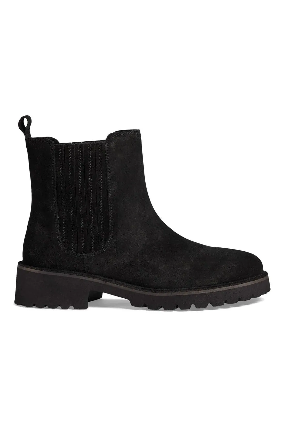 Seychelles Cashew Booties in Black Suede