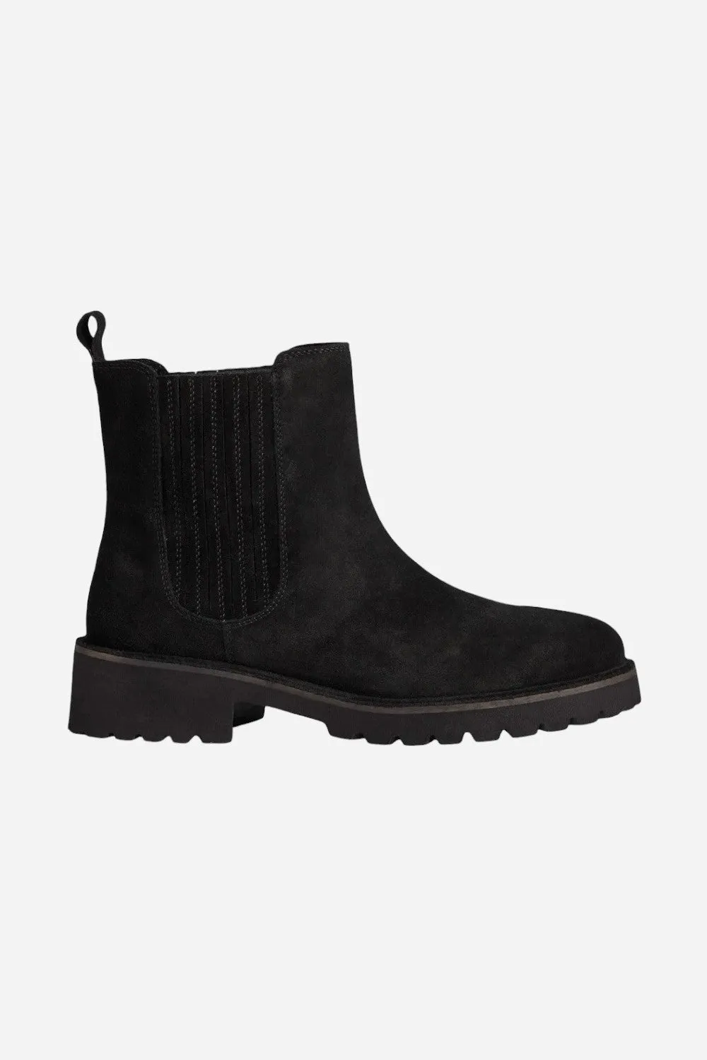 Seychelles Cashew Booties in Black Suede