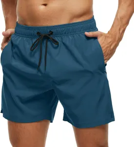 SILKWORLD Men's Swim Trunks Quick Dry Beach Shorts with Pockets