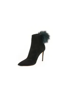 Suede Booties - Black