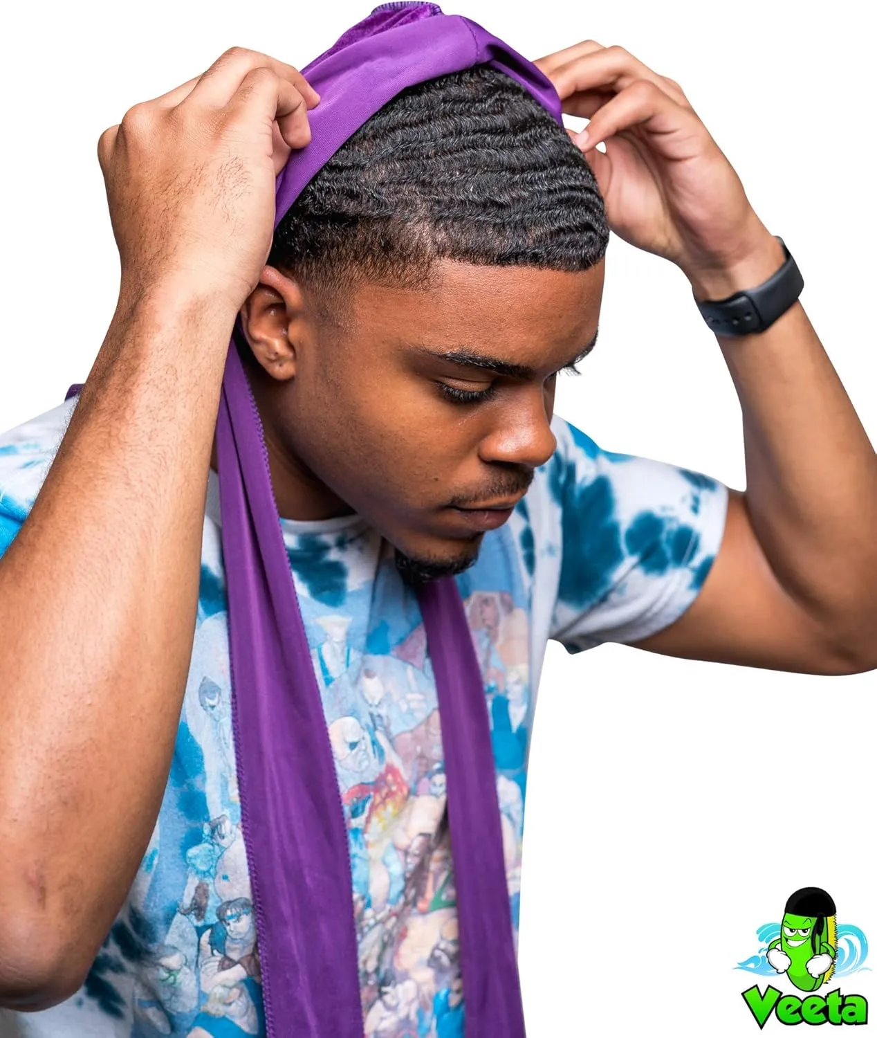 Veeta Superior Velvet Durag - Soft Velvet Durags for Men & Women, Long Double Wide Straps, Silky Durag Liner, Triple Stitched